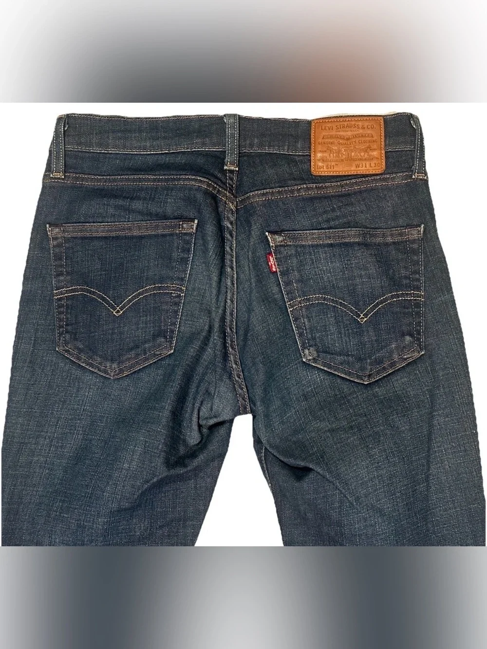 LEVIS 511 SLIM FIT PREMIUM BIG E MENS JEANS 31 X 30 MEDIUM WASH